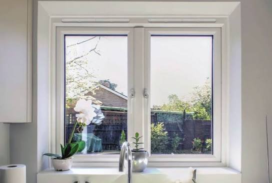 White PVC Energy-Efficient Window Frame 1400x900mm Low U-Value Design