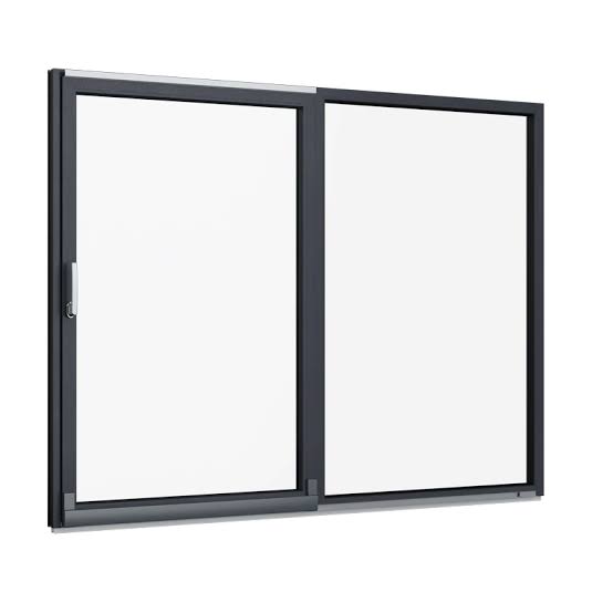 Anthracite Grey PVC Tilt-Slide Window Frame 1200x1200mm Horizontal Push-Out
