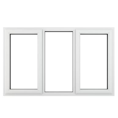 White PVC Casement Window Frame 900x600mm Side-Hung Opening Design
