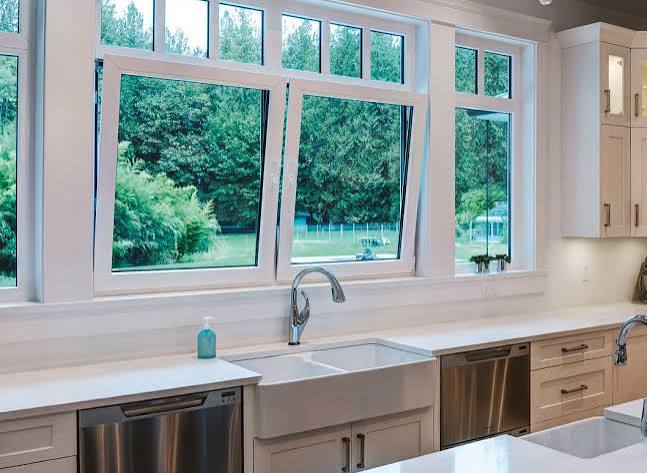 White PVC Tilt and Turn Window Frame 800x1000mm Versatile Opening Design