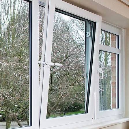 White PVC Tilt and Turn Window Frame 1000x1200mm Dual Action Opening
